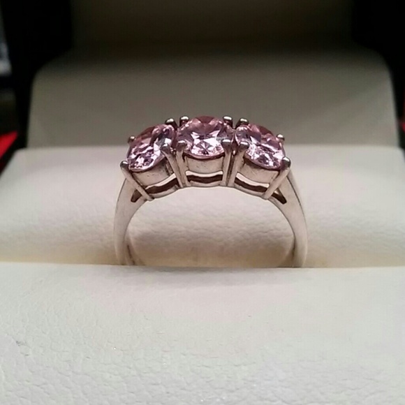 Vintage Swarovski Crystal 3 Stone 925 Sterling - Picture 1 of 8